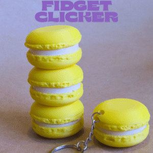 macaron fidget clicker: focus & stress toy