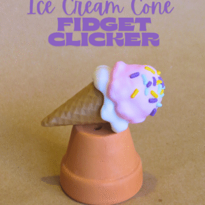 ice cone fidget clicker: focus toy
