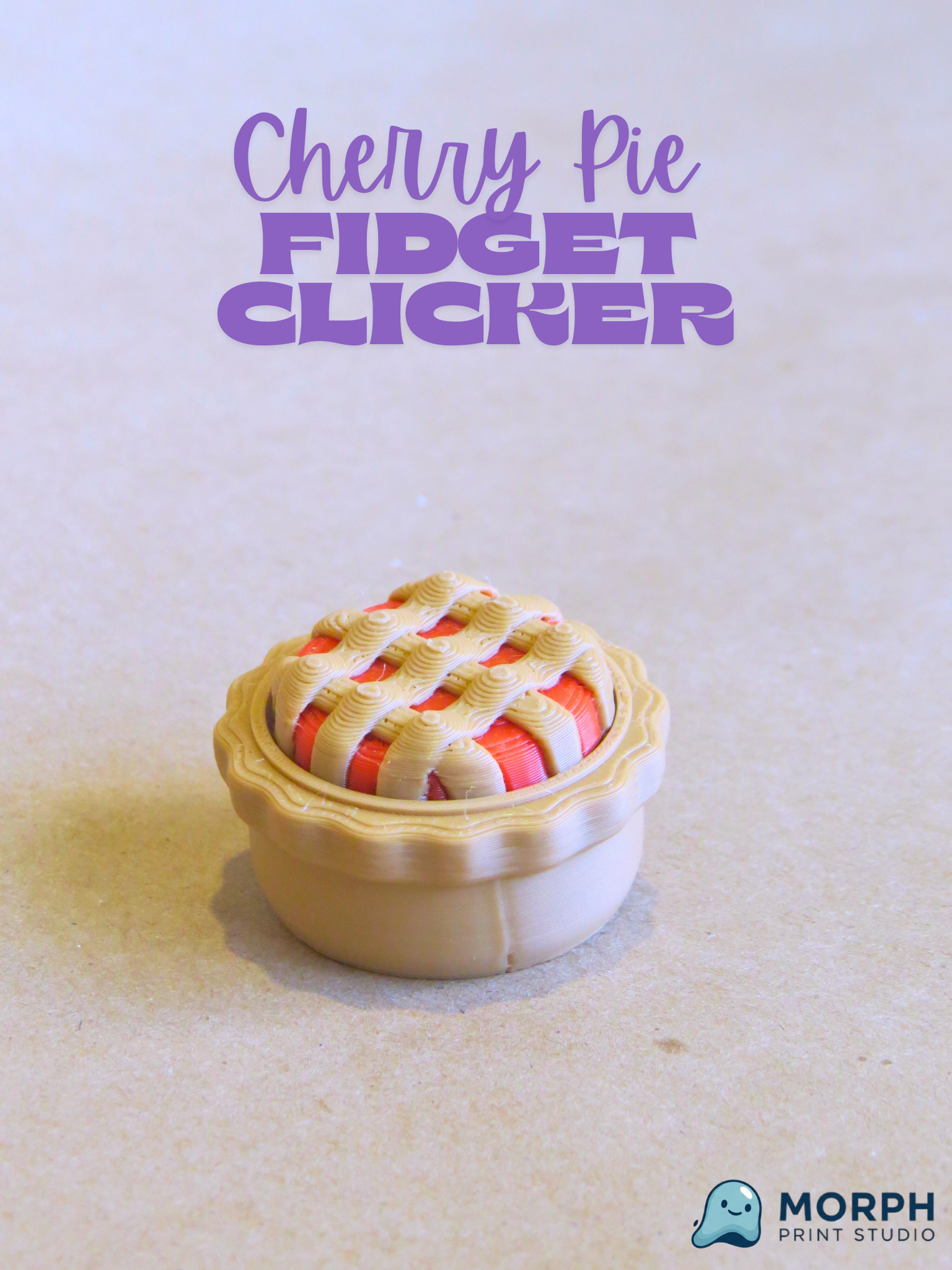 cherry pie fidget clicker: focus & stress toy