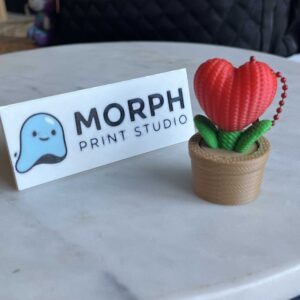 Heart Flower Pot Fidget Clicker