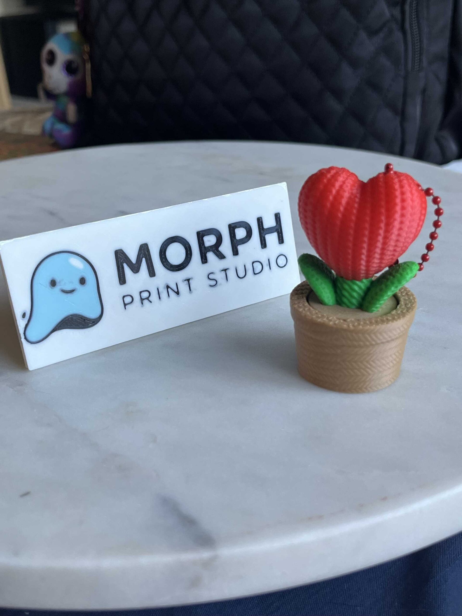 Heart Flower Pot Fidget Clicker