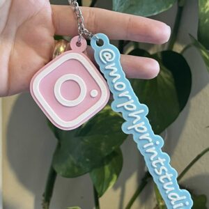 Custom Name Tag + Instagram NFC Keychain