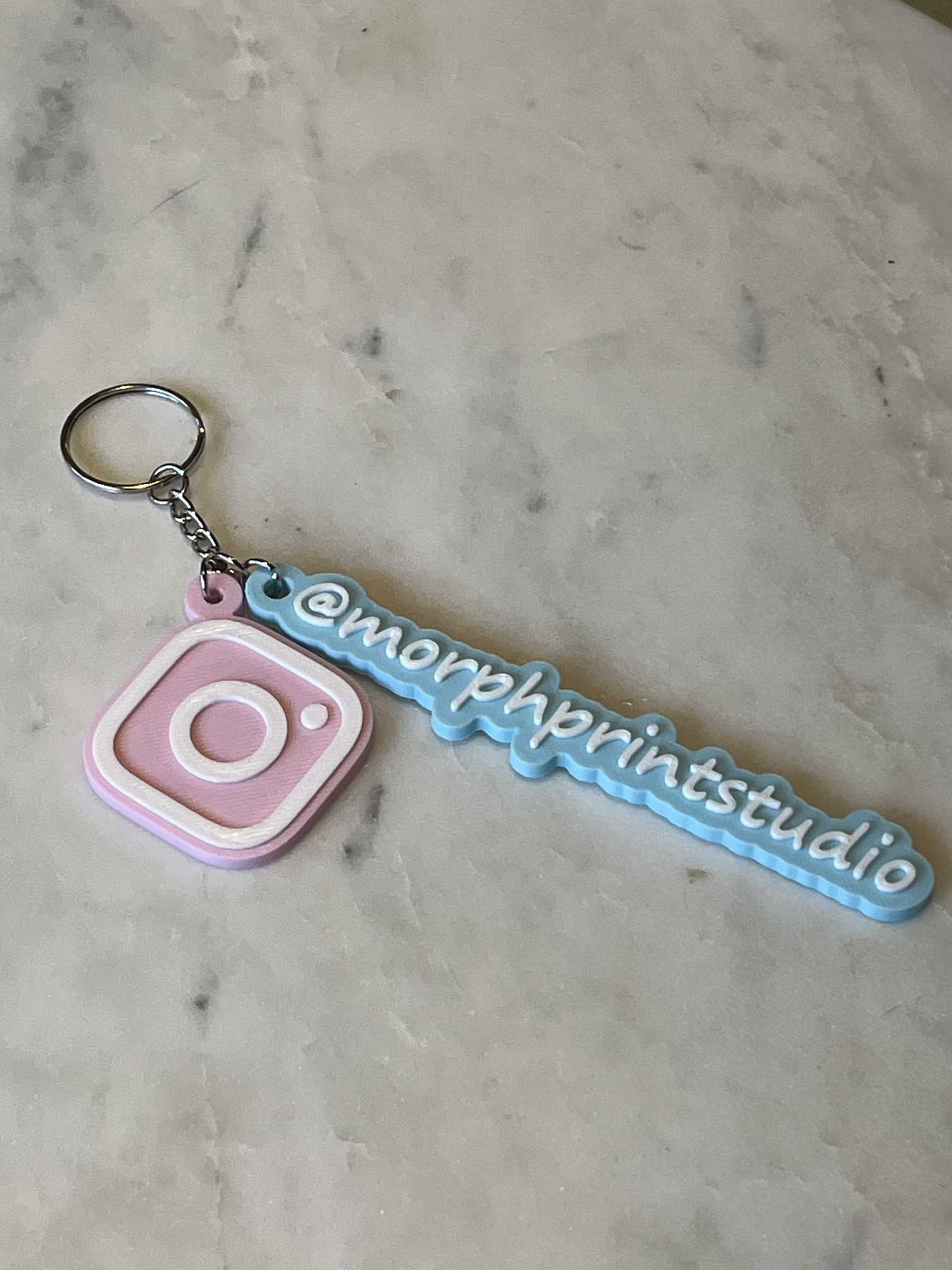 Custom Name Tag + Instagram NFC Keychain - Image 2