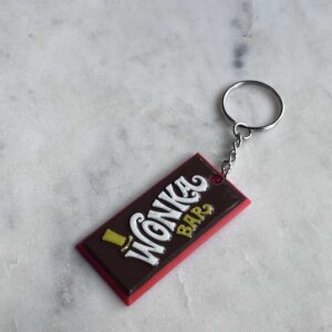 Willy Wonka Chocolate Bar Keychain