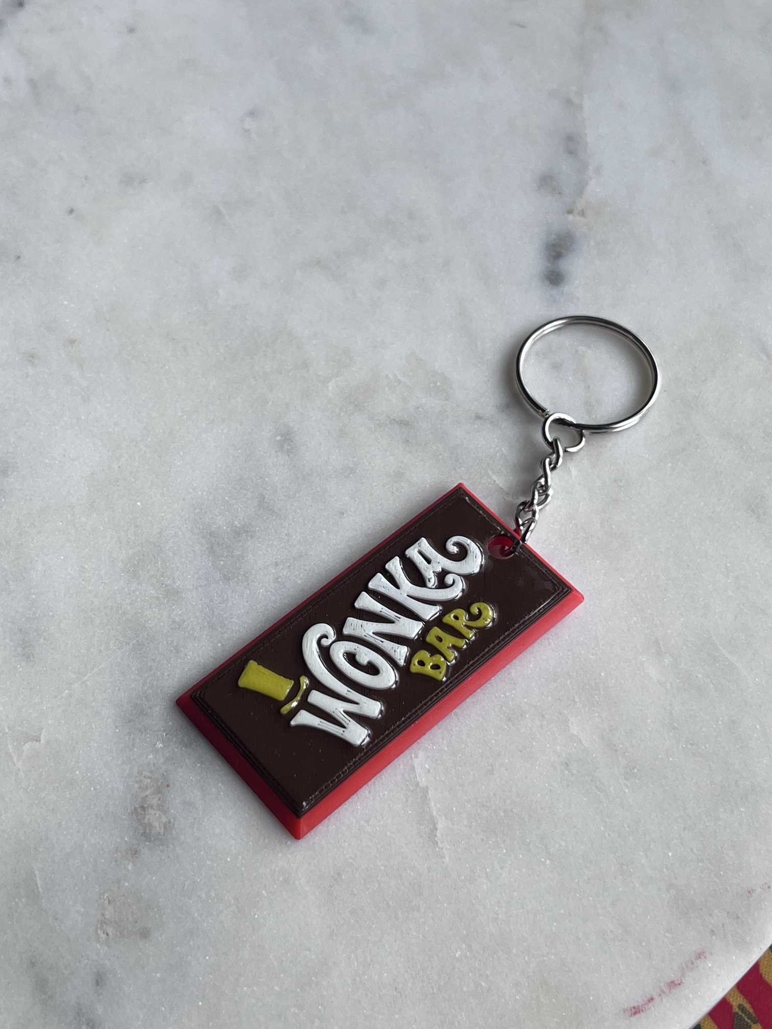 Willy Wonka Chocolate Bar Keychain