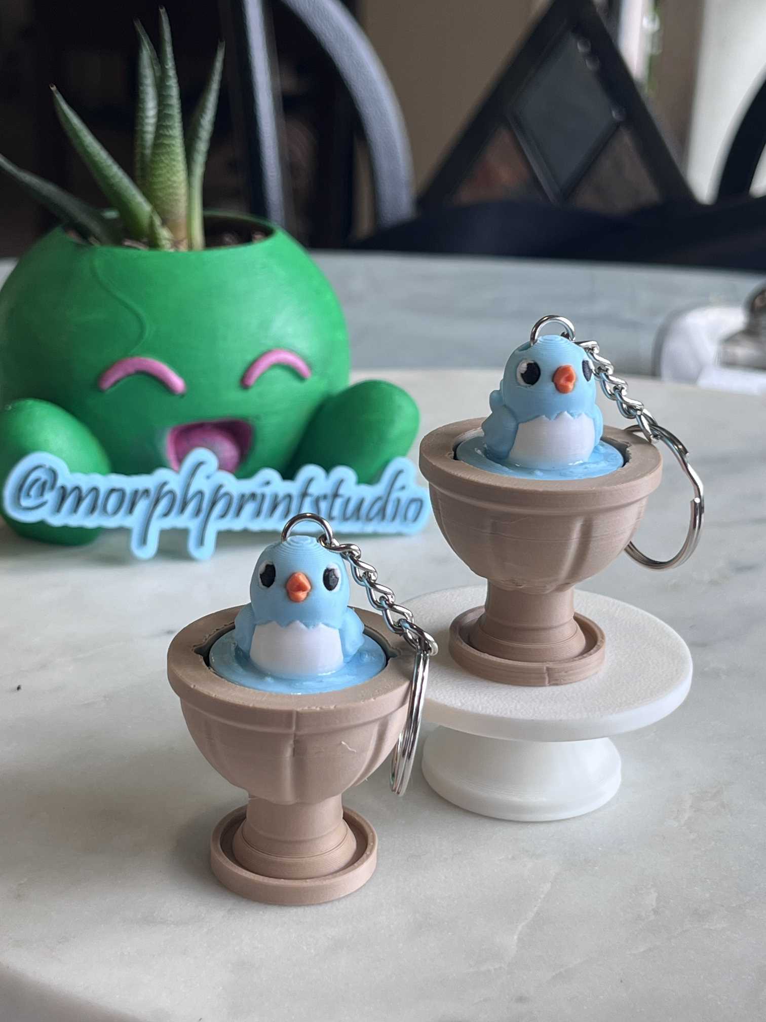Splashy Bird Bath Fidget Clicker
